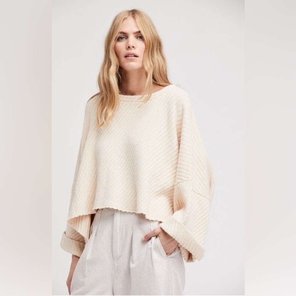 Free people I Can’t Wait cropped sweater